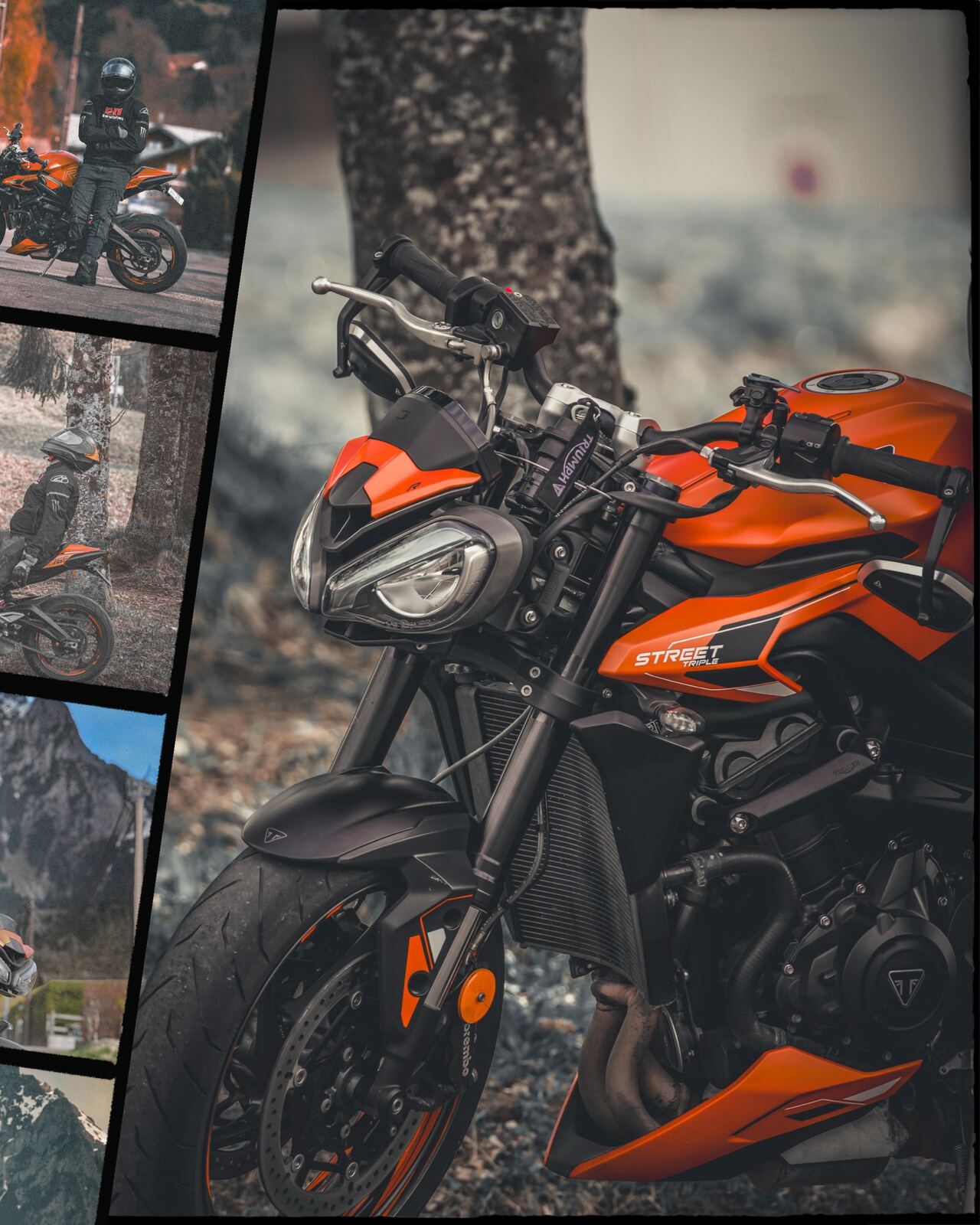 Gros plan optique Triumph Street Triple